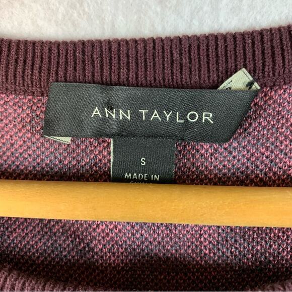 Ann Taylor Womens Plaid Knit Top Sz S Preppy Academia Ivy League Old Money - Picture 4 of 6